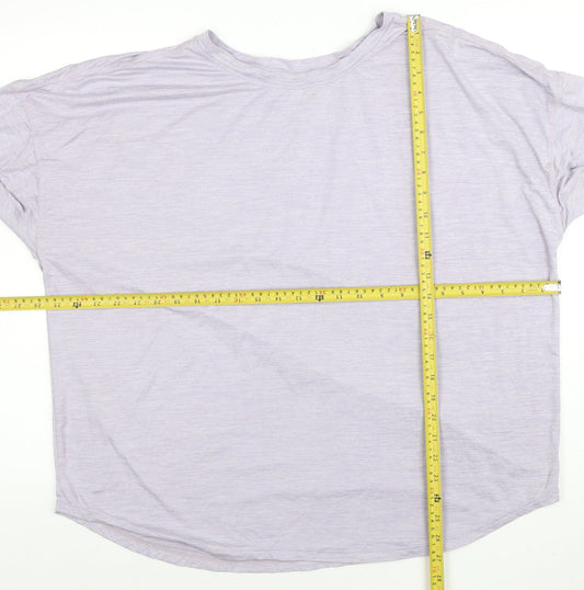 Womens UK Size 2XL George Purple Gym & Training T-Shirt