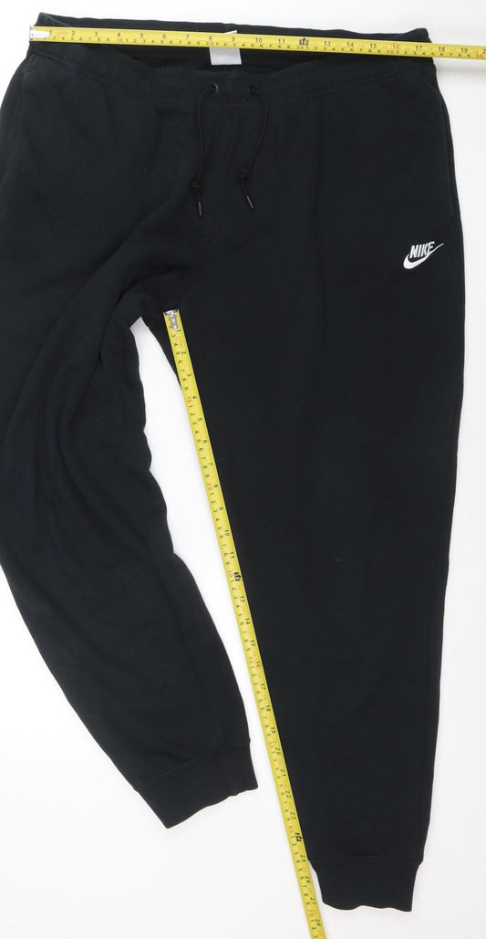 Mens UK Size XL Nike Regular Fit Jogger Black Trousers