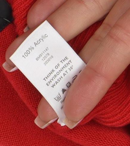 Womens UK Size 16 F&F Red Cardigan Jumper