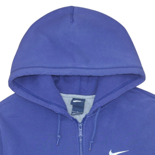 Mens UK Size L Nike Blue Full Zip Hoodie