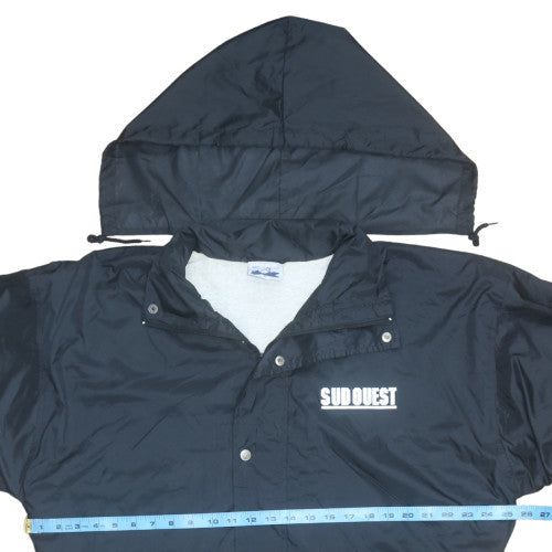 Mens UK Size XL Ocean Jackets Black Windbreaker Coat