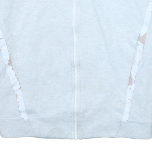 Mens UK Size M Nike Grey Full Zip Hoodie