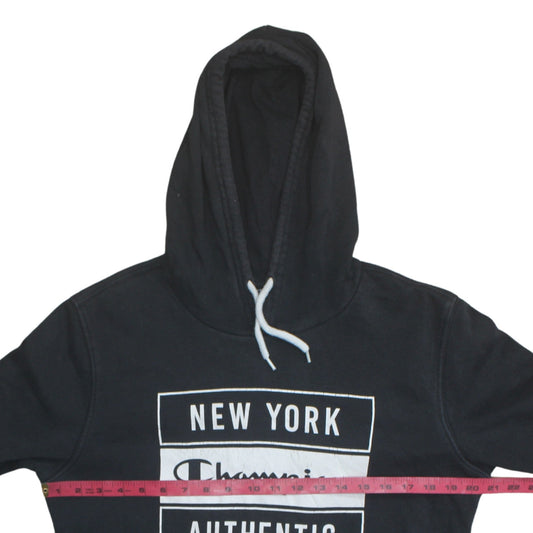 Mens UK Size M Champion Black Pullover Hoodie