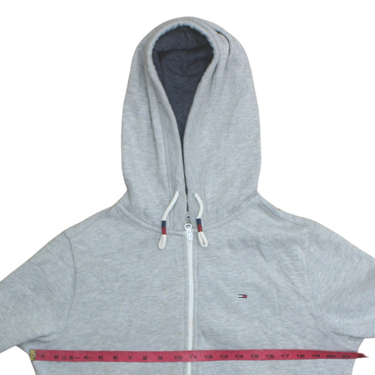 Mens UK Size M Tommy Jeans Grey Full Zip Hoodie