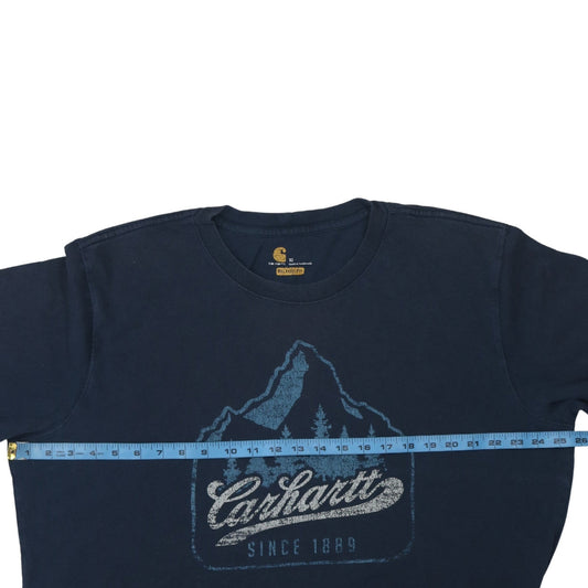 Carhartt Men's Blue XL Relaxed Fit Outdoor Graphic T-Shirt