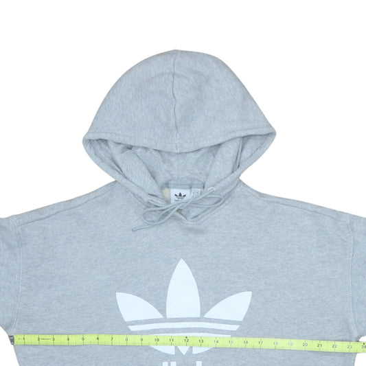 Womens UK Size 12 adidas Grey Pullover Hoodie