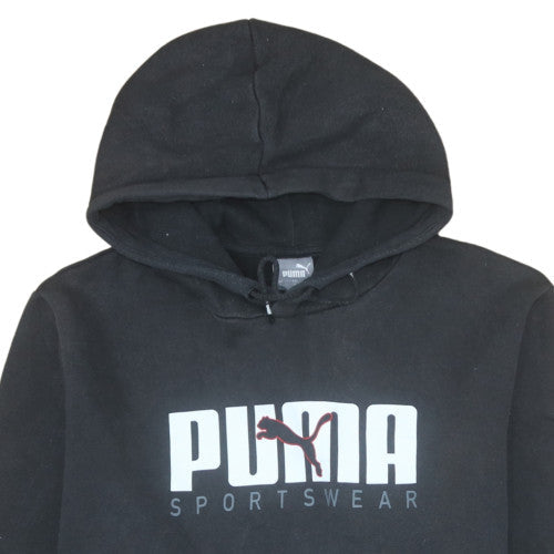 Mens UK Size L PUMA Black Pullover Hoodie
