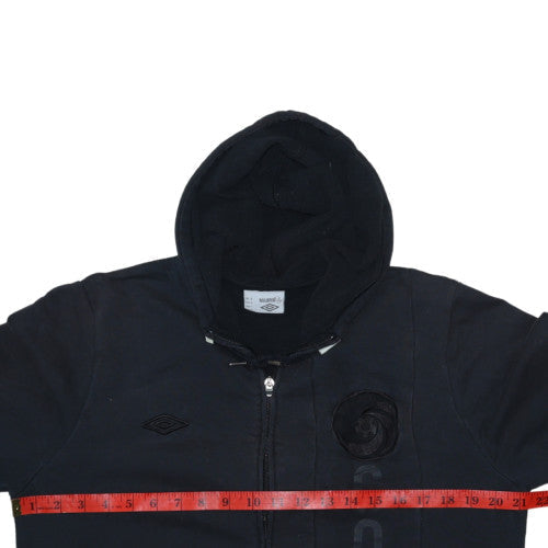 Mens UK Size M Umbro Black Full Zip Hoodie