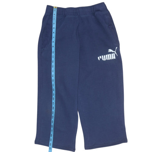 Womens UK Size M PUMA Regular Fit Sweatpants Blue Trousers