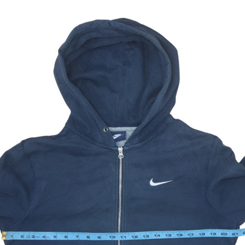 Mens UK Size M Nike Blue Full Zip Hoodie
