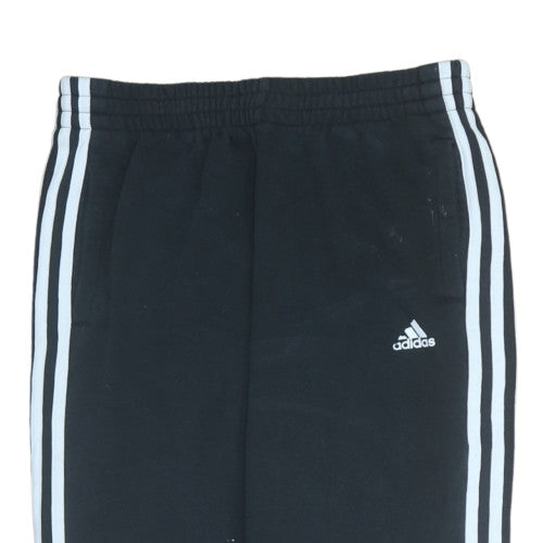 Boys UK Size 13-14 Years adidas Regular Fit Jogger Black Trousers