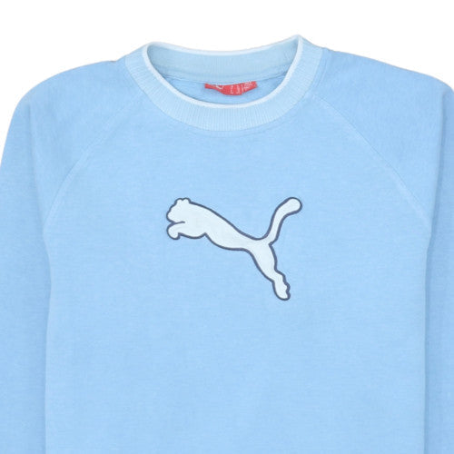 Additional view of Puma boys’ blue crew neck sweatshirt xl (14-15 years) cotton blend