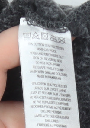 Mens UK Size L French Connection Grey Henley Sweatshirt