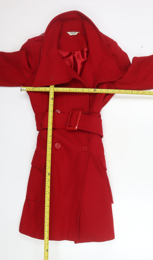 Teens UK Size 12 Tammy Red Trench Coat