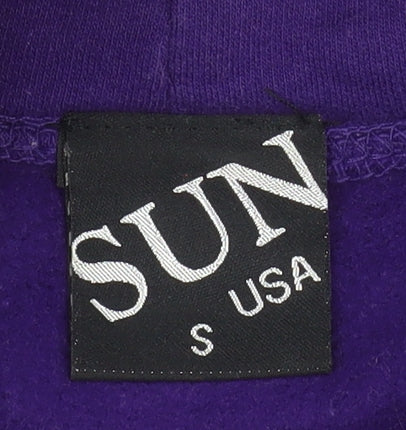 Mens UK Size S SUN USA Purple Pullover Hoodie