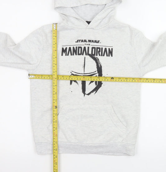 Boys UK Size 8-9 Years Star Wars Grey Pullover Hoodie