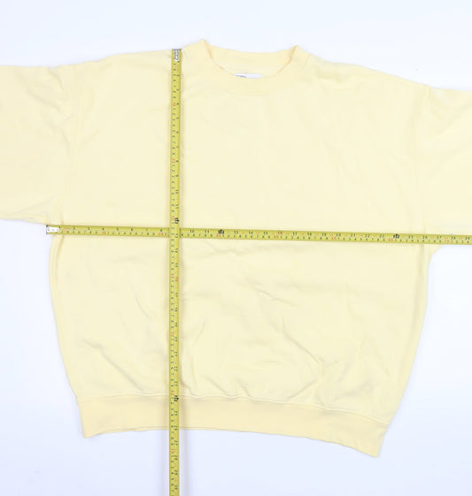 Womens UK Size 2XL Colorful Standard Yellow Pullover Sweatshirt