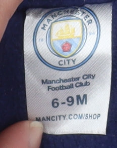 Additional view of Manchester City unisex baby blue puffer jacket 6-9 months nylon winter coat