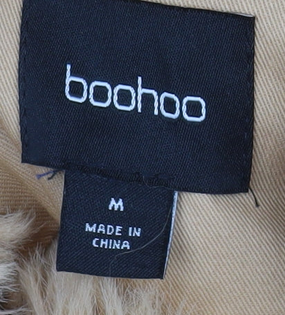 Womens UK Size M Boohoo Beige Parka Coat