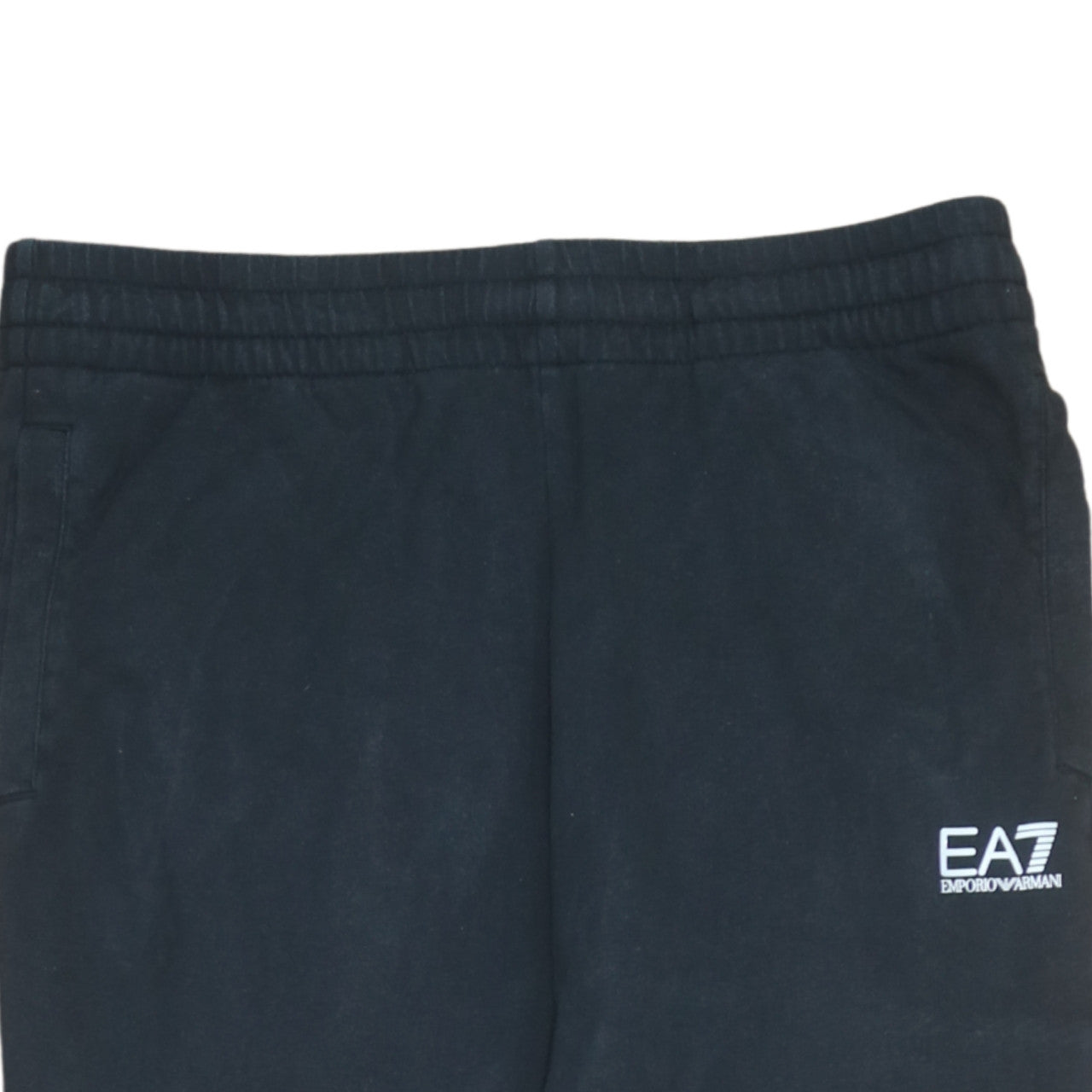 Mens UK Size M Emporio Armani Regular Fit Jogger Black Trousers