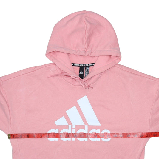 Womens UK Size M adidas Pink Pullover Hoodie