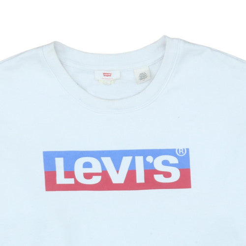 Womens UK Size S Levi's White Pullover Sweatshirt