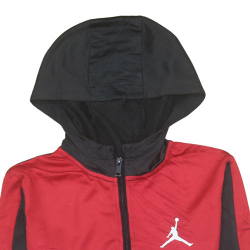 Additional view of Jordan boys’ black red half zip hoodie xl 13-15 years fleece sweatshirt