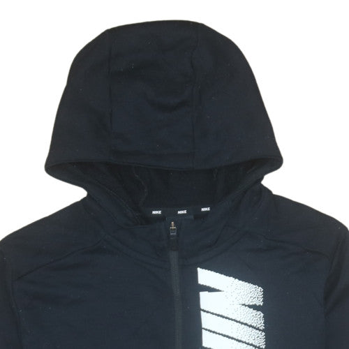 Additional view of Nike boys’ black full zip hoodie xl 158-170cm dri-fit sportswear