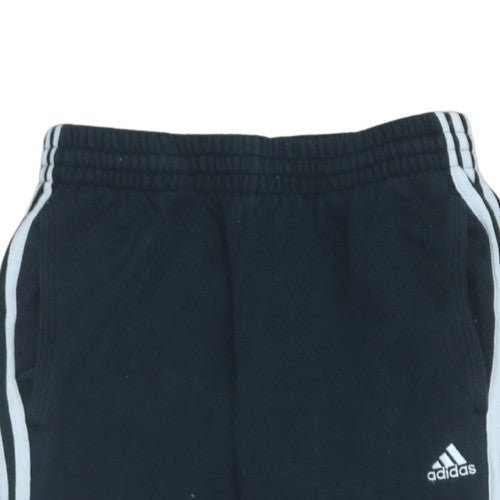 Boys UK Size 15-16 Years adidas Regular Fit Jogger Black Trousers
