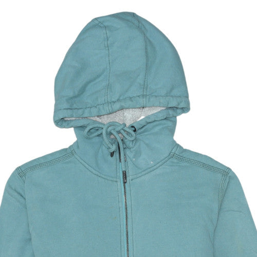 Womens UK Size M Carhartt Blue Full Zip Hoodie