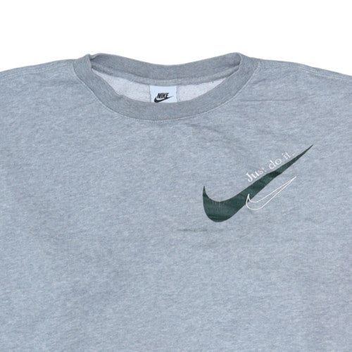 Mens UK Size L Nike Grey Pullover Sweatshirt