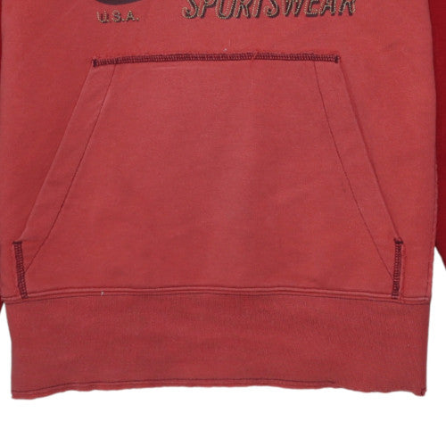Mens UK Size S Nike Red Pullover Hoodie