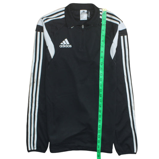 Mens UK Size S adidas Black 1/2 Zip Sweatshirt