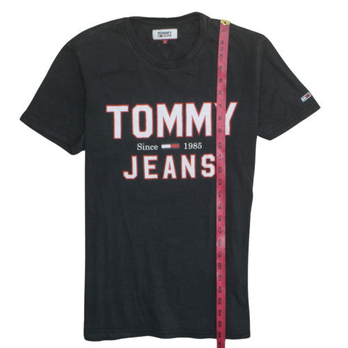Mens UK Size S Tommy Jeans Black T-Shirt