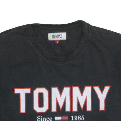 Mens UK Size S Tommy Jeans Black T-Shirt