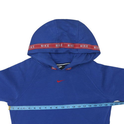 Mens UK Size XS Nike Blue Pullover Hoodie