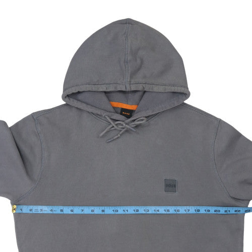 Mens UK Size L Boss Grey Pullover Hoodie