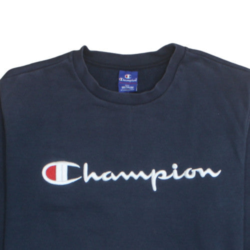 Mens UK Size M Champion Blue Pullover Sweatshirt