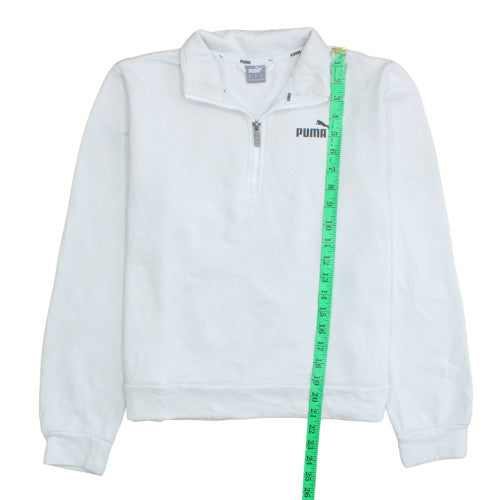 Womens UK Size M PUMA White Pullover Sweatshirt