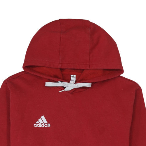 Mens UK Size M adidas Red Pullover Hoodie