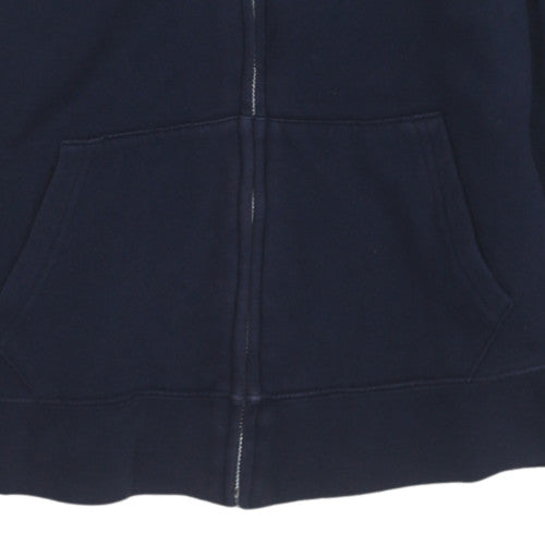 Mens UK Size M Ralph Lauren Sport Blue Full Zip Hoodie