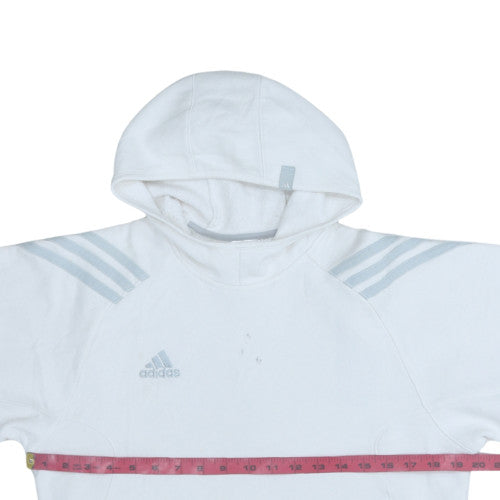 Mens UK Size L adidas White Pullover Hoodie