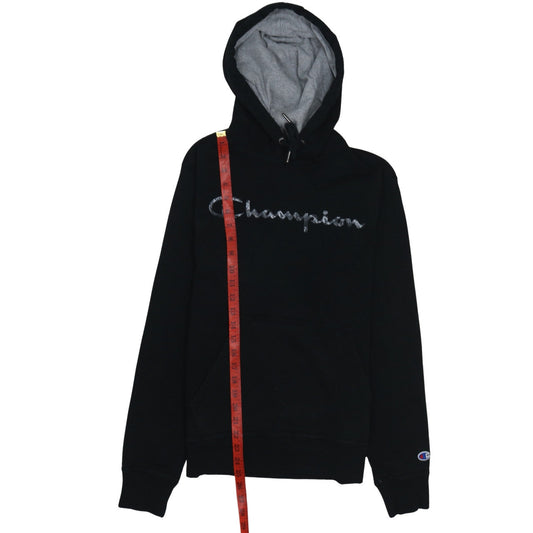 Mens UK Size S Champion Black Pullover Hoodie