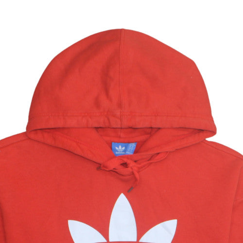 Womens UK Size 14 adidas Red Pullover Hoodie