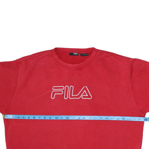 Womens UK Size XL FILA Red Pullover Sweatshirt