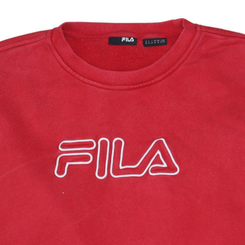 Womens UK Size XL FILA Red Pullover Sweatshirt