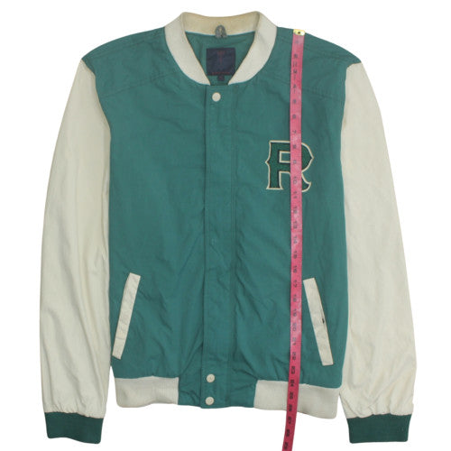 Mens UK Size XL Revelation Green Varsity Jacket
