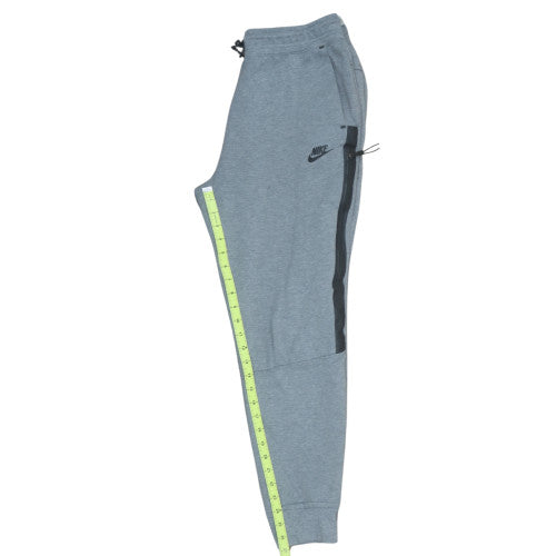 Nike Men's Grey Jogger Sweatpants M Drawstring Pockets Polyester Cotton