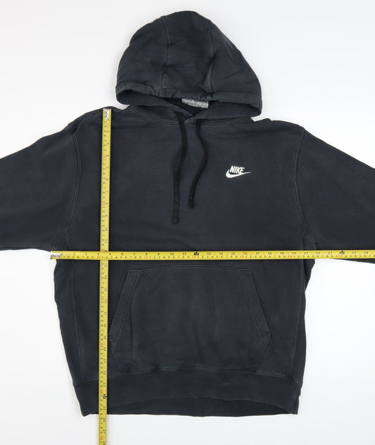 Mens UK Size M Nike Black Pullover Hoodie