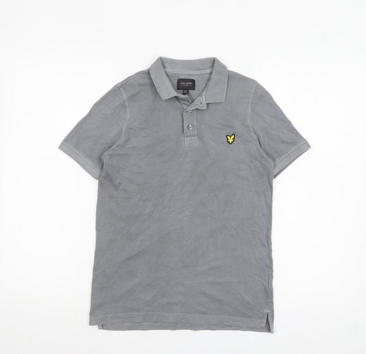 Boys UK Size 10-11 Years Lyle & Scott Grey Basic Polo